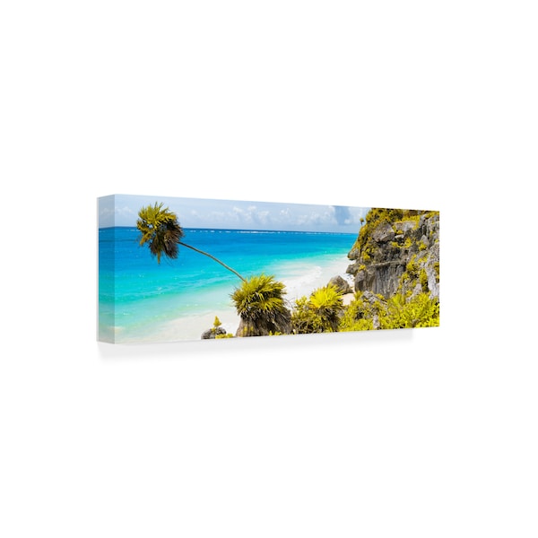 Trademark Fine Art Philippe Hugonnard 'Viva Mexico 2 Caribbean Coastline Tulum I' Canvas Art, 8x24 - PH01511-C824GG