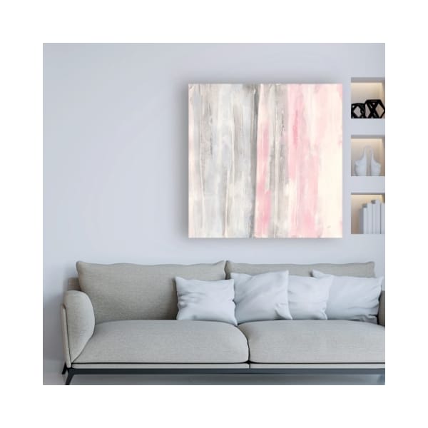 Trademark Fine Art Chris Paschke 'Whitewashed Blush I Pink Gray' Canvas Art, 14x14 - WAP11943-C1414GG