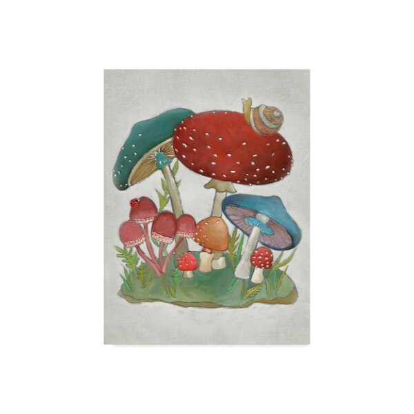 Trademark Fine Art Chariklia Zarris 'Mushroom Collection I' Canvas Art, 18x24 - WAG07148-C1824GG