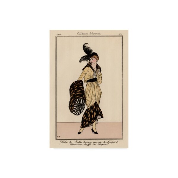 Trademark Fine Art Unknown 'Vintage French Fashion Ii' Canvas Art, 12x19 - WAG07793-C1219GG