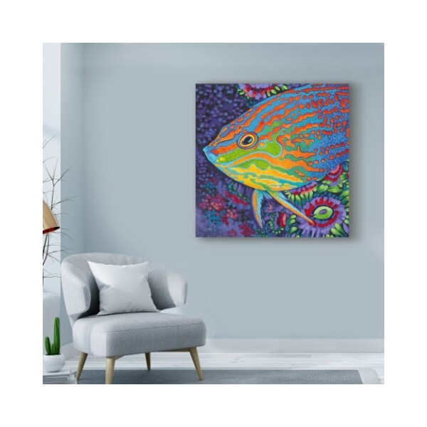 Trademark Fine Art Carolee Vitaletti 'Brilliant Tropical Fish I' Canvas Art, 18x18 - WAG03553-C1818GG