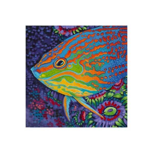 Trademark Fine Art Carolee Vitaletti 'Brilliant Tropical Fish I' Canvas Art, 18x18 - WAG03553-C1818GG