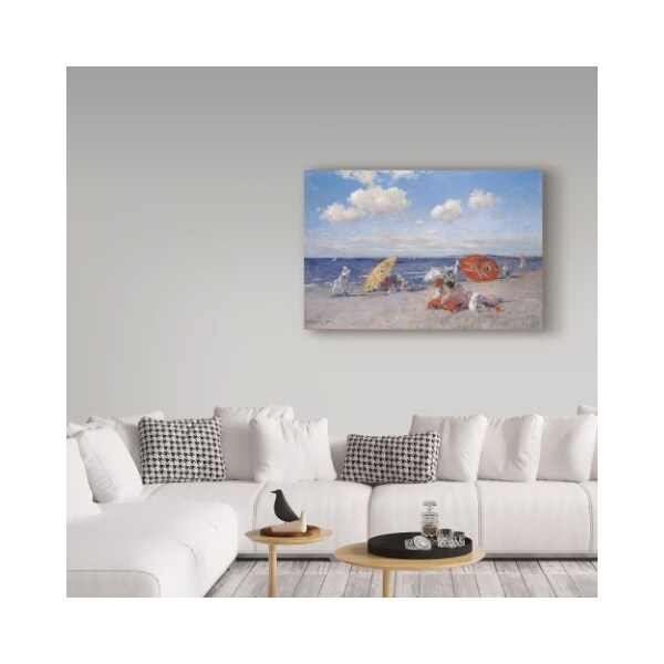Trademark Fine Art William Merritt Chase 'At the Seaside 1892 ' Canvas Art, 12x19 - BL01639-C1219GG