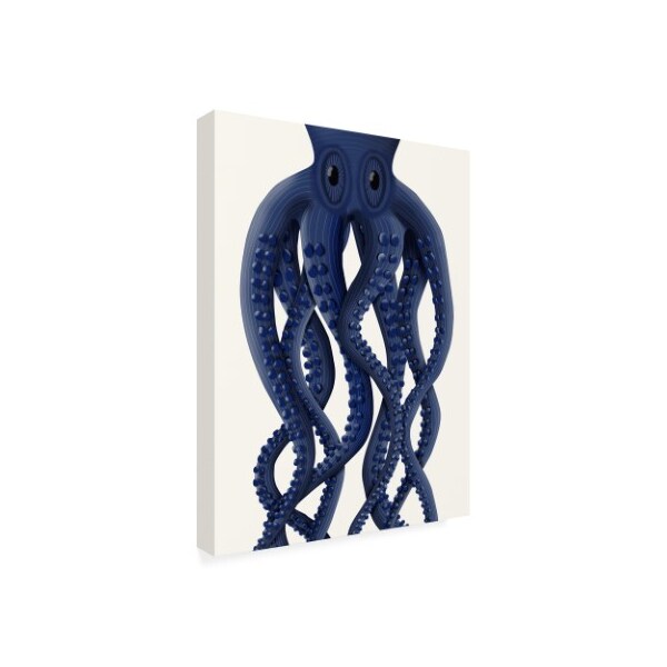 Trademark Fine Art Fab Funky 'Giant Octopus Blue' Canvas Art, 14x19 - WAG12411-C1419GG