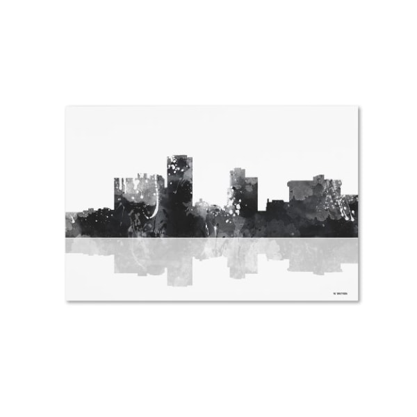 Trademark Fine Art Marlene Watson 'Little Rock Arkansas Skyline BG-1' Canvas Art, 30x47 - MW0143-C3047GG