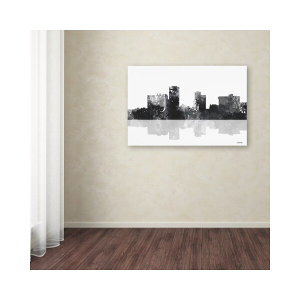 Trademark Fine Art Marlene Watson 'Little Rock Arkansas Skyline BG-1' Canvas Art, 30x47 - MW0143-C3047GG