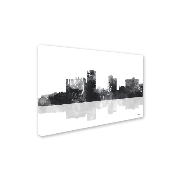 Trademark Fine Art Marlene Watson 'Little Rock Arkansas Skyline BG-1' Canvas Art, 30x47 - MW0143-C3047GG