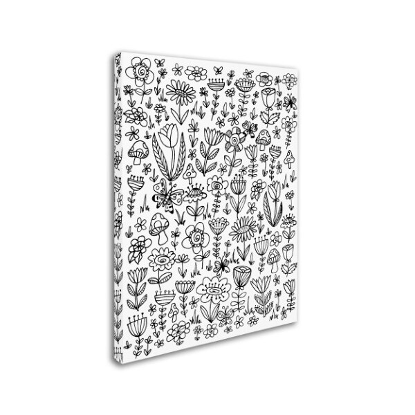 Trademark Fine Art Elizabeth Caldwell 'Small Flowers' Canvas Art, 35x47 - ALI5531-C3547GG