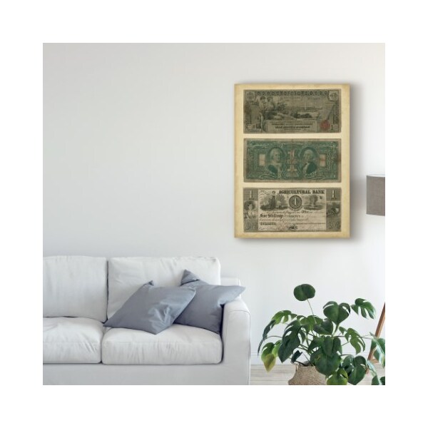Trademark Fine Art Vision Studio 'Antique Currency V' Canvas Art, 14x19 - WAG04023-C1419GG