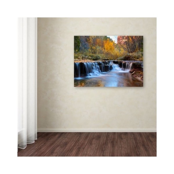 Trademark Fine Art Pierre Leclerc 'Zion Autumn' Canvas Art, 16x24 - PL0079-C1624GG