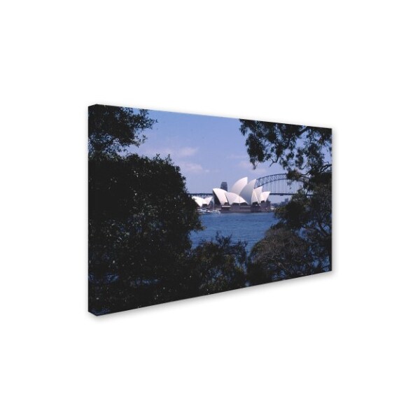 Trademark Fine Art Robert K Jones 'Sydney Opera House' Canvas Art, 16x24 - ALI12422-C1624GG