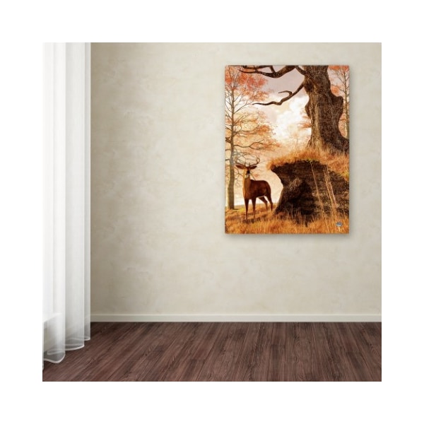 Trademark Fine Art Daniel Eskridge 'Autumn Buck' Canvas Art, 18x24 - ALI12841-C1824GG
