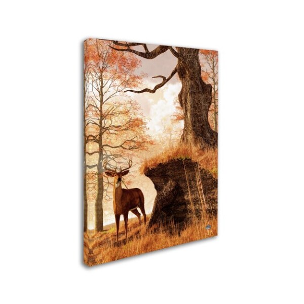 Trademark Fine Art Daniel Eskridge 'Autumn Buck' Canvas Art, 18x24 - ALI12841-C1824GG