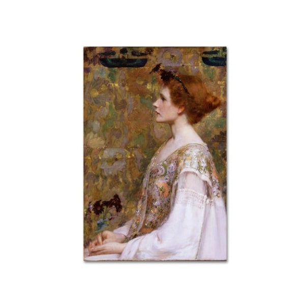 Trademark Fine Art Albert Herter 'Woman With Red Hair' Canvas Art, 22x32 - AA00100-C2232GG