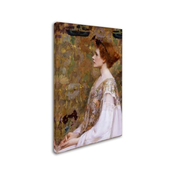 Trademark Fine Art Albert Herter 'Woman With Red Hair' Canvas Art, 22x32 - AA00100-C2232GG