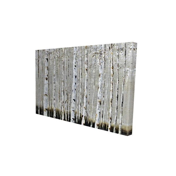 Fondo 12 x 18 in. Winter Forest Landscape-Print on Canvas - FO2784821