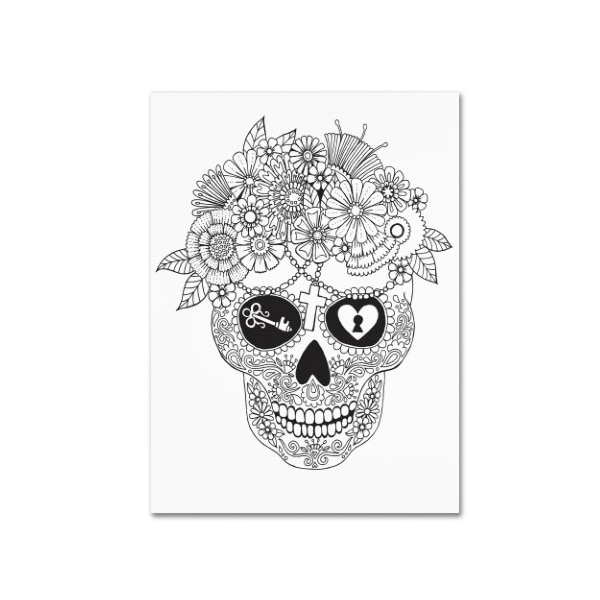 Trademark Fine Art Hello Angel 'Lost Love Sugar Skull' Canvas Art, 35x47 - ALI2815-C3547GG