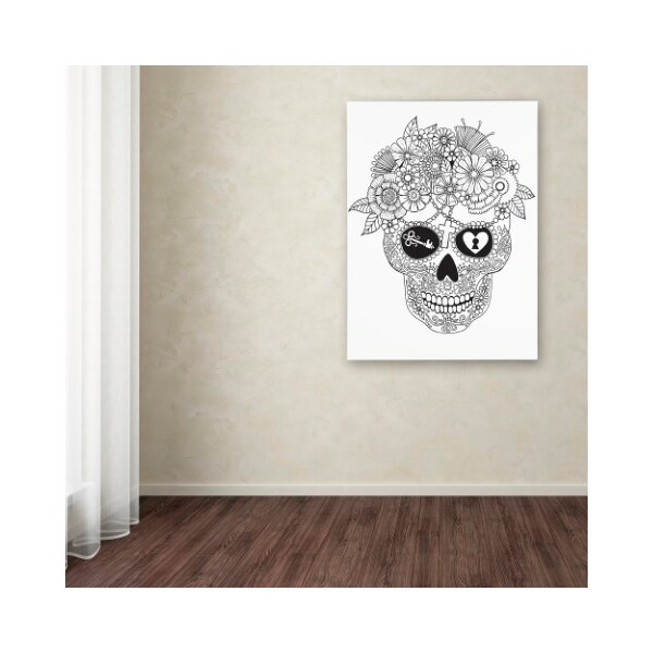 Trademark Fine Art Hello Angel 'Lost Love Sugar Skull' Canvas Art, 35x47 - ALI2815-C3547GG