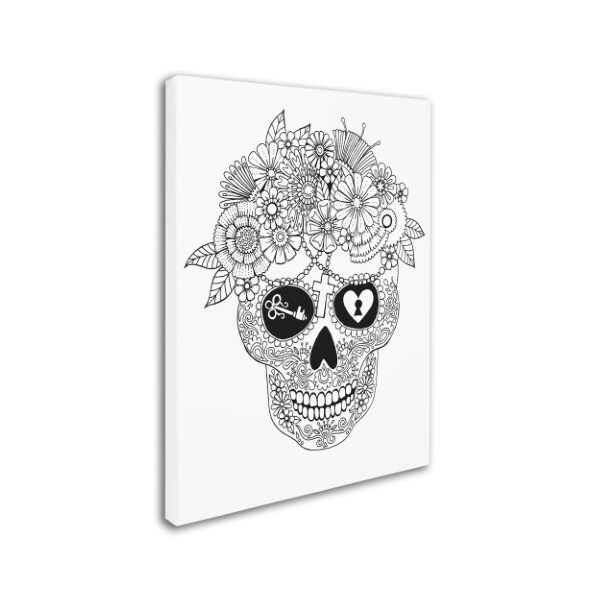 Trademark Fine Art Hello Angel 'Lost Love Sugar Skull' Canvas Art, 35x47 - ALI2815-C3547GG