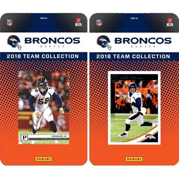 Williams & Son Saw & Supply C&I Collectables 2018BRONCOSTSC NFL Denver Broncos Licensed 2018 Panini & Donruss Team Set - 2018BRONCOSTSC