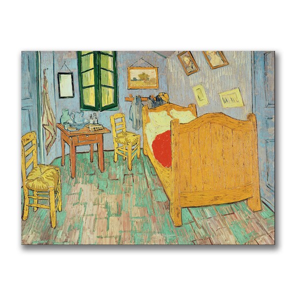 Trademark Fine Art Vincent Van Gogh 'Van Gogh's Bedroom at Arles' Canvas Art, 35x47 - BL0752-C3547GG