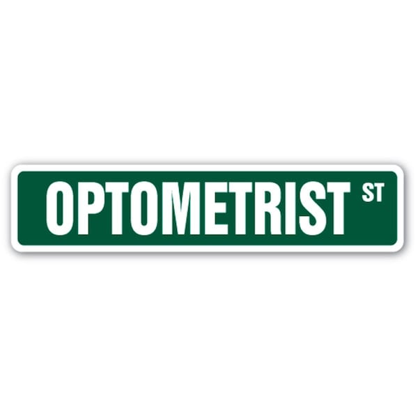 Amistad 1.5 x 7 in. Optometrist Street Decal - Eye Glasses Contact Lenses Exam - AM3310820