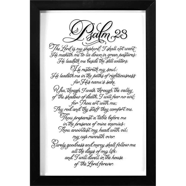 Dicksons Dicksons 20B-1320-300 Psalms 23; Framed Wall Art - 20B-1320-300