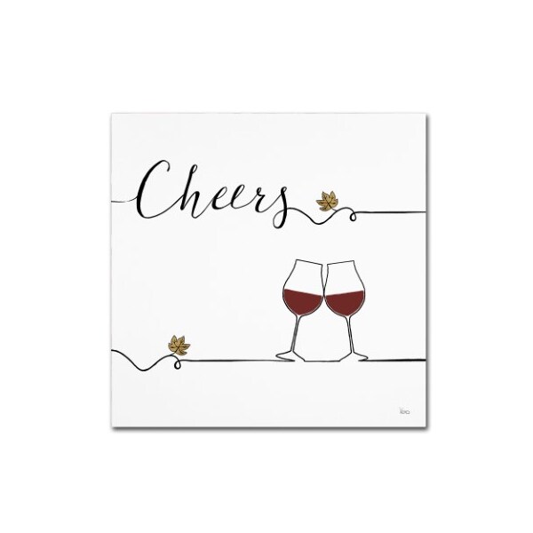 Trademark Fine Art Veronique Charron 'Underlined Wine V' Canvas Art, 14x14 - WAP01763-C1414GG