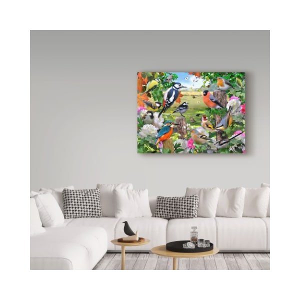 Trademark Fine Art Howard Robinson 'Colorful Birds' Canvas Art, 14x19 - ALI23964-C1419GG