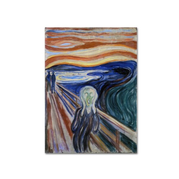 Trademark Fine Art Edvard Munch 'The Scream' Canvas Art, 35x47 - AA01292-C3547GG