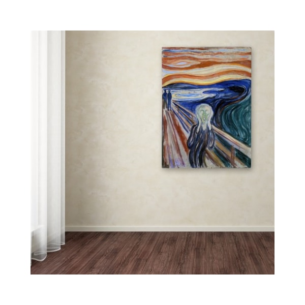 Trademark Fine Art Edvard Munch 'The Scream' Canvas Art, 35x47 - AA01292-C3547GG