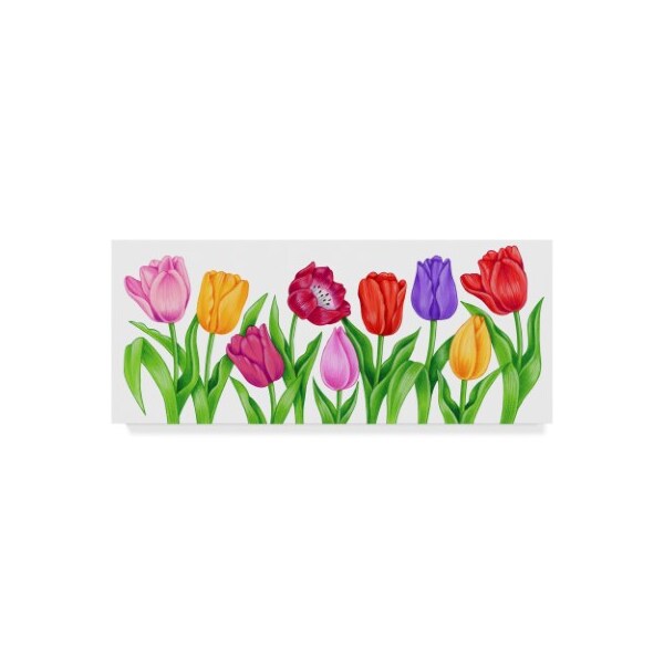 Trademark Fine Art Kimura Designs 'Floral Tulips' Canvas Art, 8x19 - ALI30801-C819GG