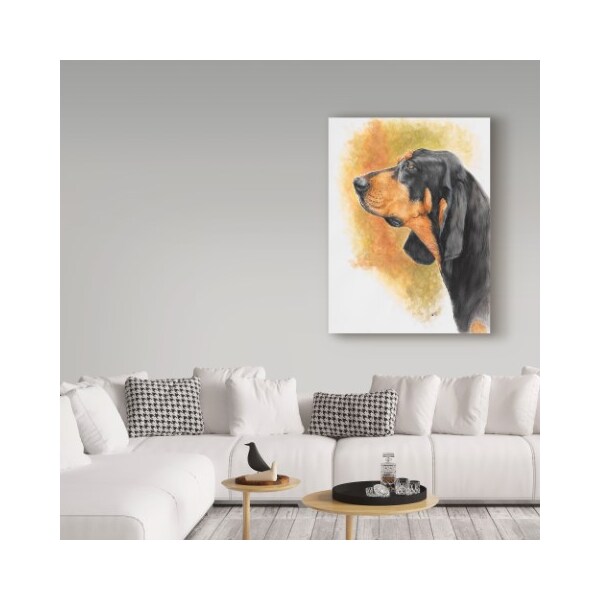 Trademark Fine Art Barbara Keith 'Coonhound' Canvas Art, 35x47 - ALI25204-C3547GG