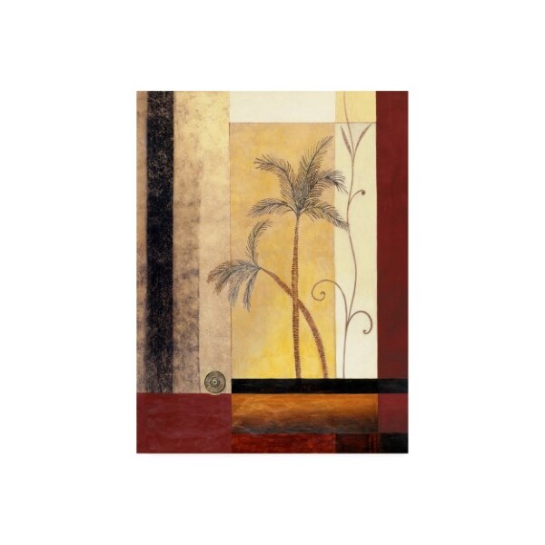 Trademark Fine Art Pablo Esteban 'Palm Tree Painting' Canvas Art, 18x24 - ALI46183-C1824GG