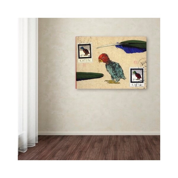 Trademark Fine Art Nick Bantock 'Katin Parrot' Canvas Art, 35x47 - ALI2199-C3547GG