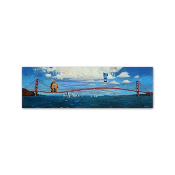 Trademark Fine Art Eric Joyner 'The Golden Gate' Canvas Art, 16x47 - ALI1027-C1647GG