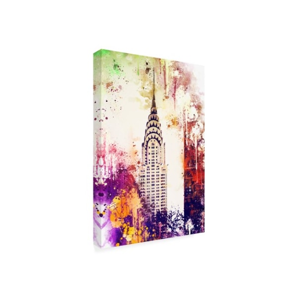 Trademark Fine Art Philippe Hugonnard 'NYC Watercolor Collection - Chrysler Building' Canvas Art, 30x47 - PH01796-C3047GG