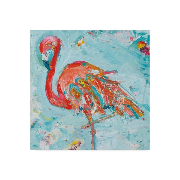 Trademark Fine Art Kellie Day 'Flamingo Bright' Canvas Art, 35x35 - WAP03891-C3535GG