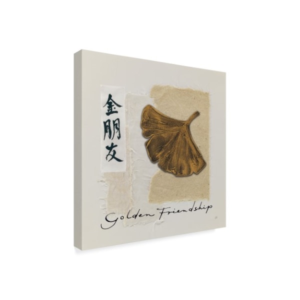 Trademark Fine Art Chris Paschke 'Bronze Leaf I Golden Friendship' Canvas Art, 35x35 - WAP06395-C3535GG