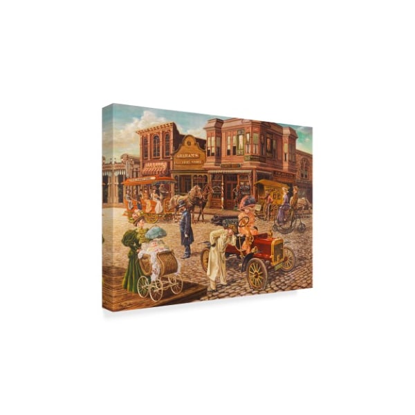 Trademark Fine Art Lee Dubin 'Main Street Building' Canvas Art, 24x32 - ALI42074-C2432GG