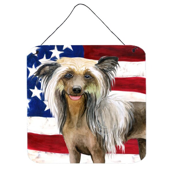 Jensendistributionservices Chinese Crested Patriotic Wall or Door Hanging Prints - MI1706901