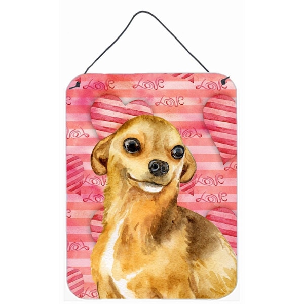 Carolines Treasures Chihuahua Love Wall or Door Hanging Prints - BB9745DS1216