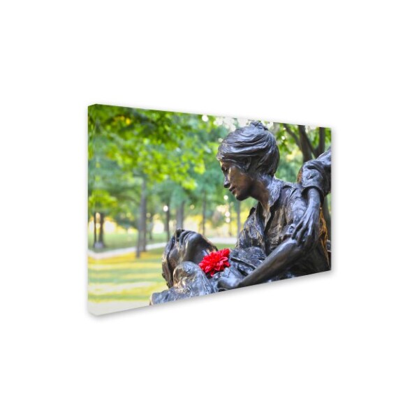 Trademark Fine Art CATeyes 'Womens Vietnam Memorial' Canvas Art, 12x19 - MZ00421-C1219GG