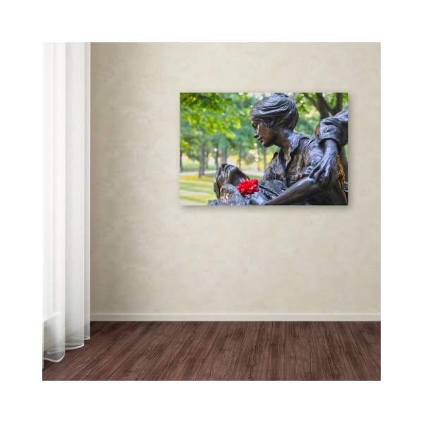 Trademark Fine Art CATeyes 'Womens Vietnam Memorial' Canvas Art, 12x19 - MZ00421-C1219GG