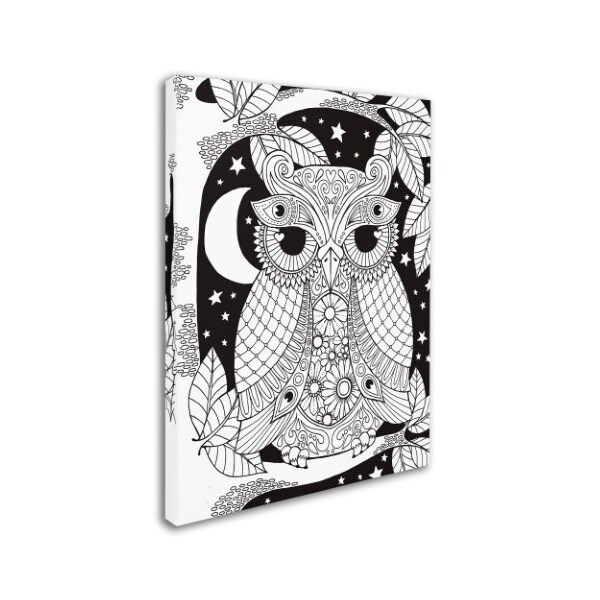 Trademark Fine Art Hello Angel 'Owl on a Branch' Canvas Art, 35x47 - ALI2839-C3547GG