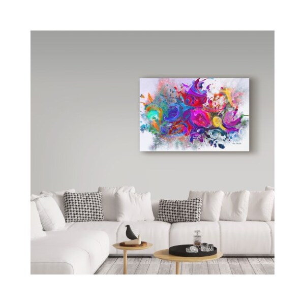 Trademark Fine Art Ata Alishahi 'Dark Color Explosion' Canvas Art, 12x19 - ALI22219-C1219GG