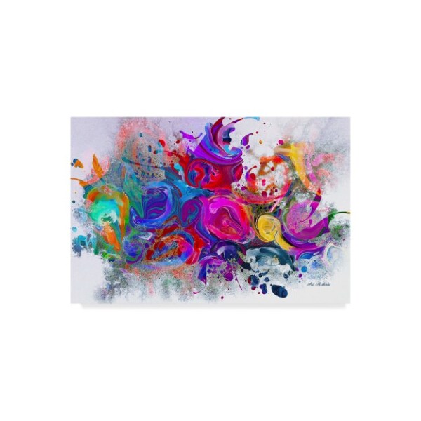 Trademark Fine Art Ata Alishahi 'Dark Color Explosion' Canvas Art, 12x19 - ALI22219-C1219GG