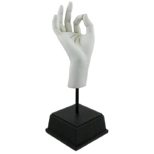 Tms TMS H234-WHT Hand Sculpture - Ok in White - H234-WHT