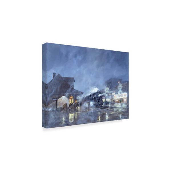 Trademark Fine Art Jack Wemp 'Train Station' Canvas Art, 18x24 - ALI36182-C1824GG