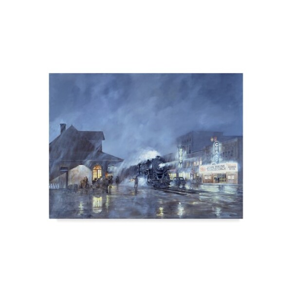 Trademark Fine Art Jack Wemp 'Train Station' Canvas Art, 18x24 - ALI36182-C1824GG